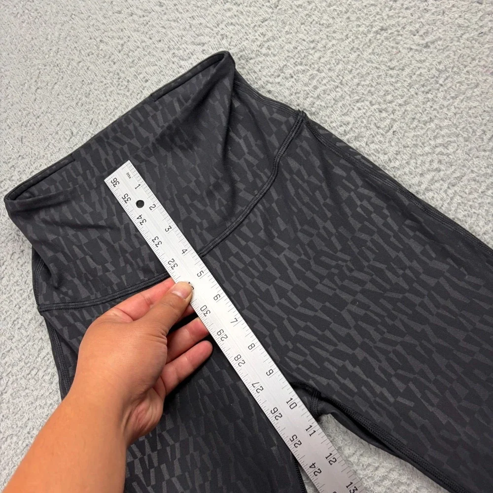 Lululemon Groove Super High Rise Flare Leggings Sz 2 Segment Embossed Nulu Pants